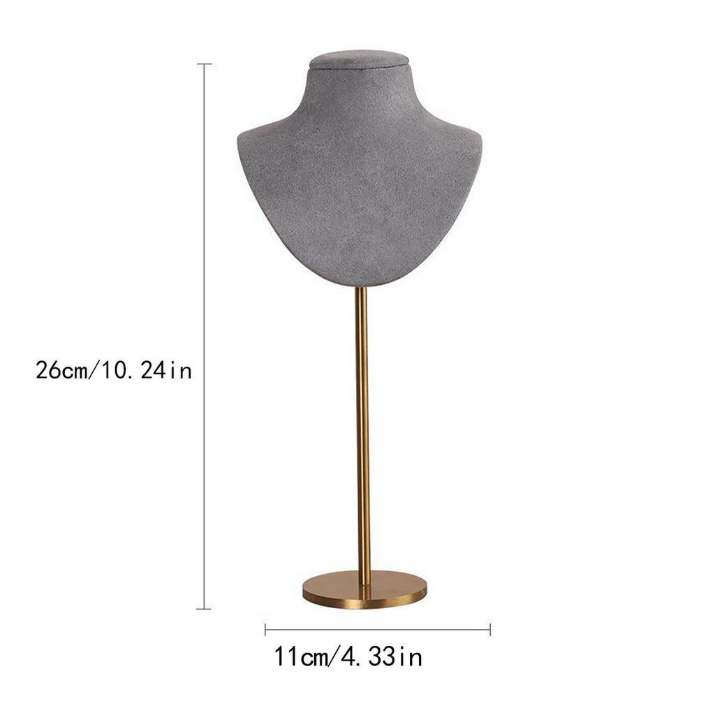 Jewelry Stand Display Necklace Holder T-Bar Plated Metal Tabletop Jewelry Organizer Tower for Show Jewelry Hanging Pendant