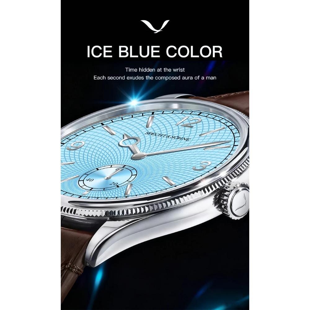 New Fashion Specht & Söhne 38.5MM Mechanical Watches For Men Seagull Movt Sapphire Crystal Business Watch Relogio Masculino