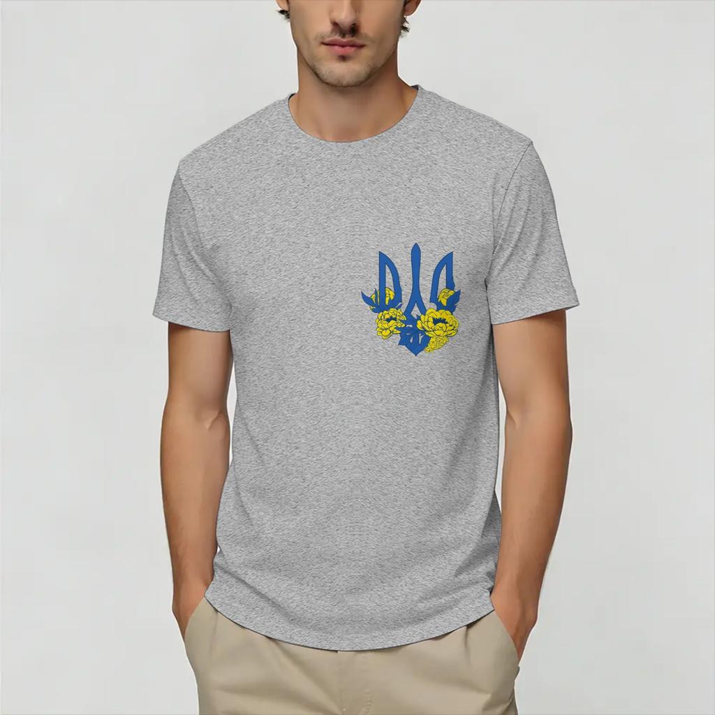 Ukraine Ukrainian Flag Cotton TShirt For Unisexs Summer Y2K Basic T Shirts O Neck Harajuku Tee Shirt Oversize Wholesale Clothes