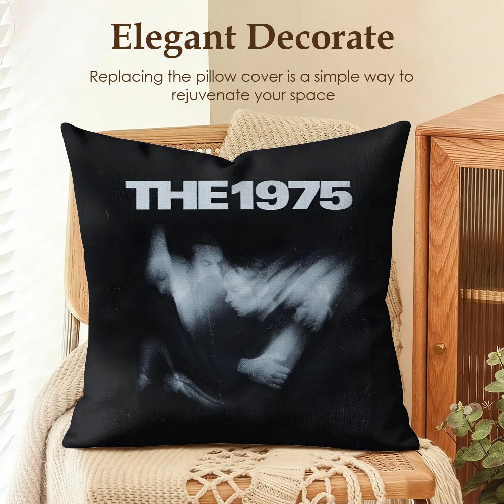 Band TThe Cushion Cover Natural Linen Organic Fabric DoubleSided Printing Sofa Home Decor Gift Pillow Case