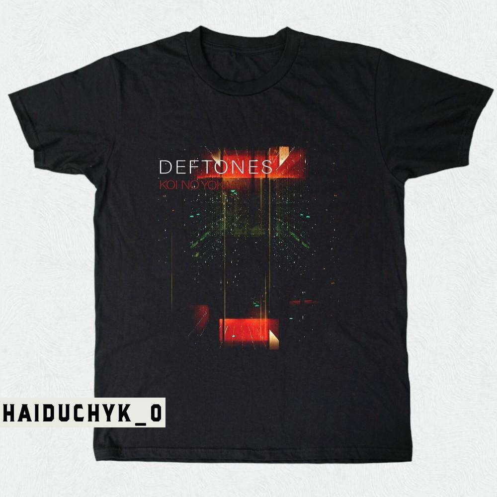 Deftones Koi No Yokan Тур 2013 Унисекс Черная Футболка S-5XL Унисекс Футболка XXXXL