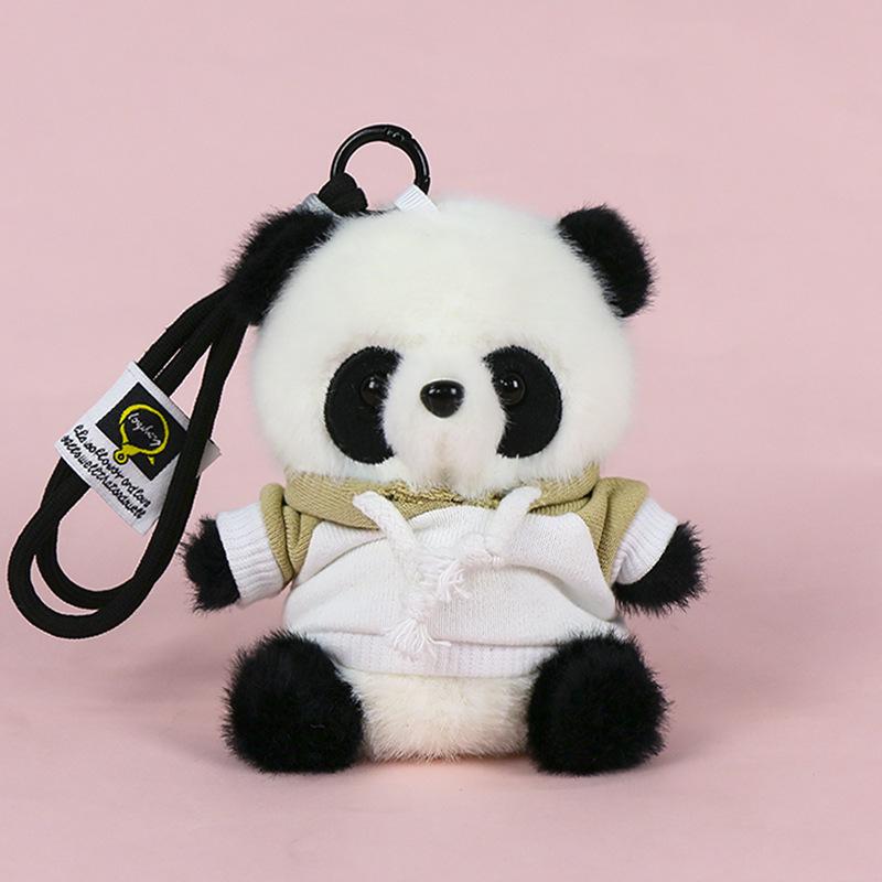 Premium Scented Panda Pendant Backpack: Dressed-Up Panda Doll In Various Styles