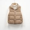 Feather Women's Loose Average Size Stand-up Collar Vest Women's Vest Women's New Simple Down Jacket