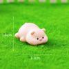 10Pcs/set Cartoon Party Pig Animal Miniatures Resin Ornaments Diy Fairy Garden Decoration Micro Landscape