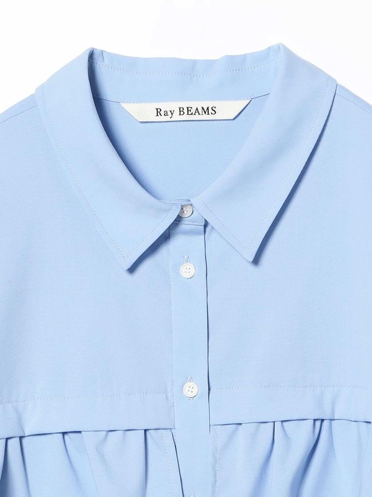 Ray Beams Damen Stufen-Cropped-Shirt, Größe L/S, Einheitsgröße, Blau