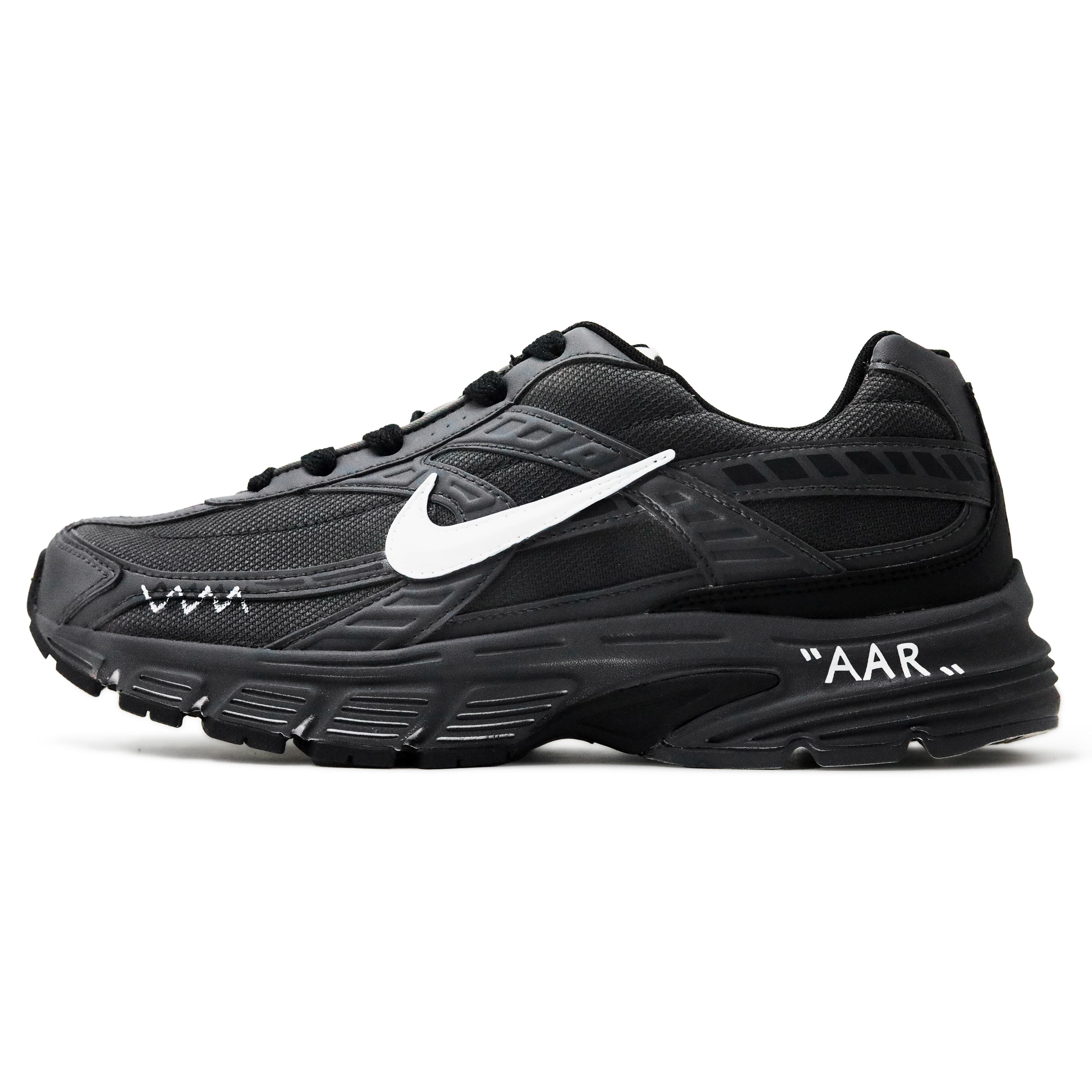 

Nike Initiator Mesh, Leather Abrasion Resistant Low top Casual City Commuting Running Shoes Men s Black 394055-100(Team138-) 40.5