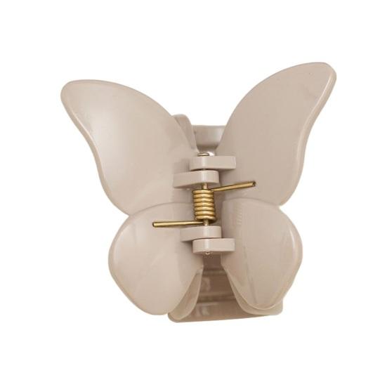 Dame Hårklemme Sommerfuglform Glatt Ensfarget Sterk Klype Sklisikker Hårpynt Hårklype Pendling Fest Date Hårklemme