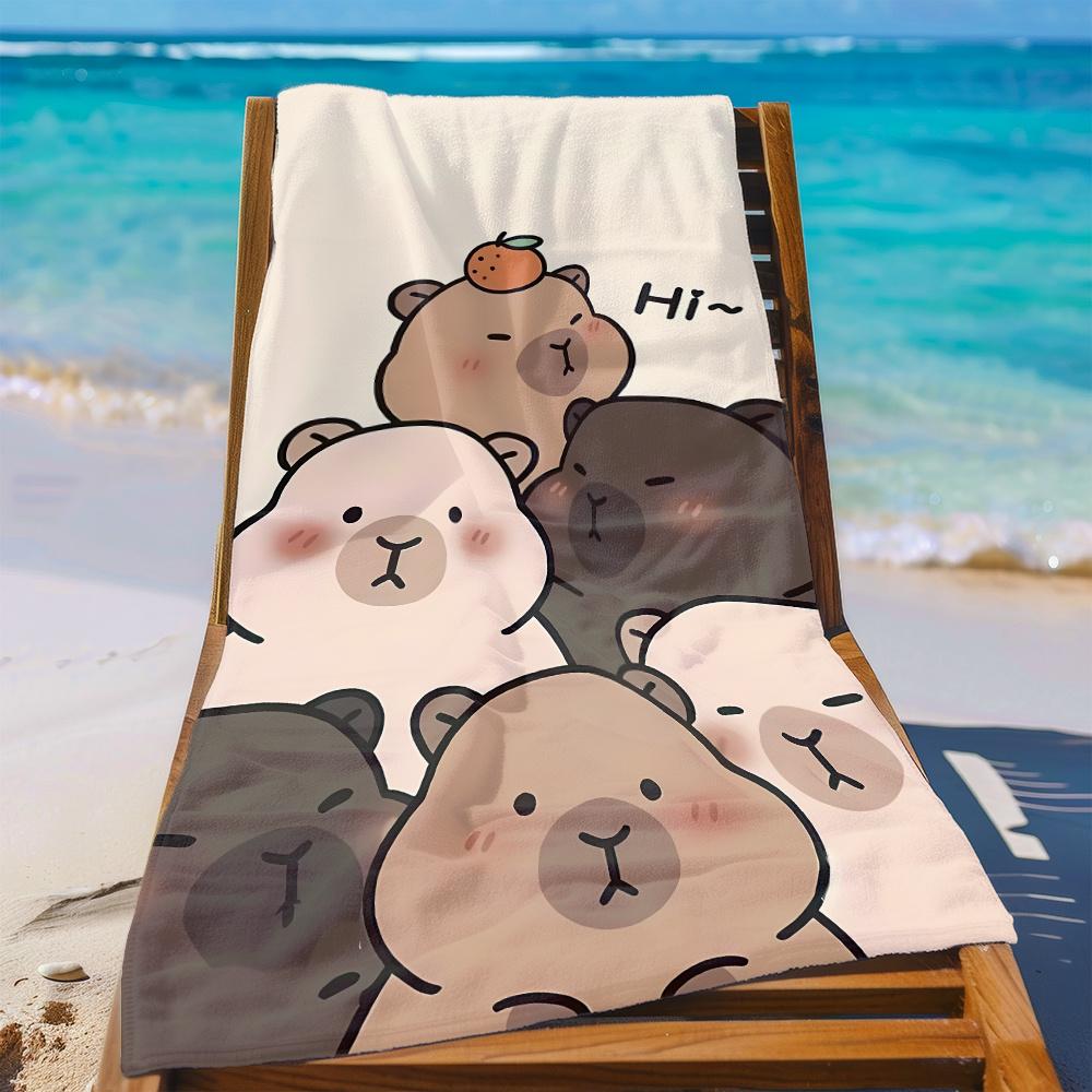 Kawaii Panda Print Beach Towel Set Tropical Summer Pool Towel Beach Decor Cute Cartoon Animal Gift Home Decoration Picnic Mat
