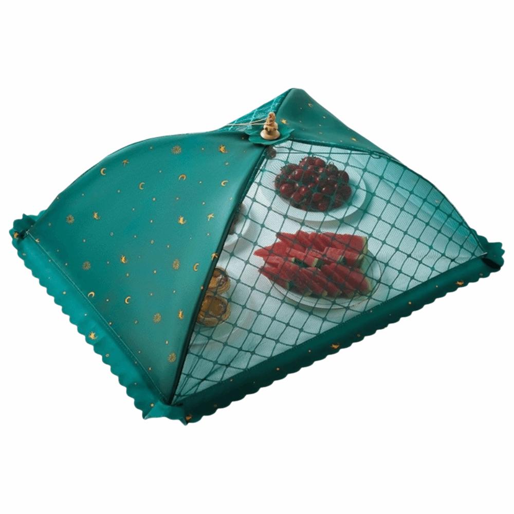 Umbrella Shape Food Cover Breathable Mesh Dining Table Dish Tent Pop-Up Mesh Screen Kitchen Use