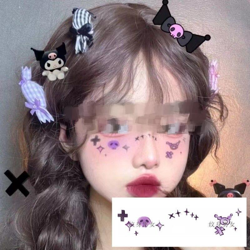 Autocolante de tatuaj cu desene animate de Halloween rezistente la apă pentru copii – modele drăguțe de dovleac, fantomă și craniu