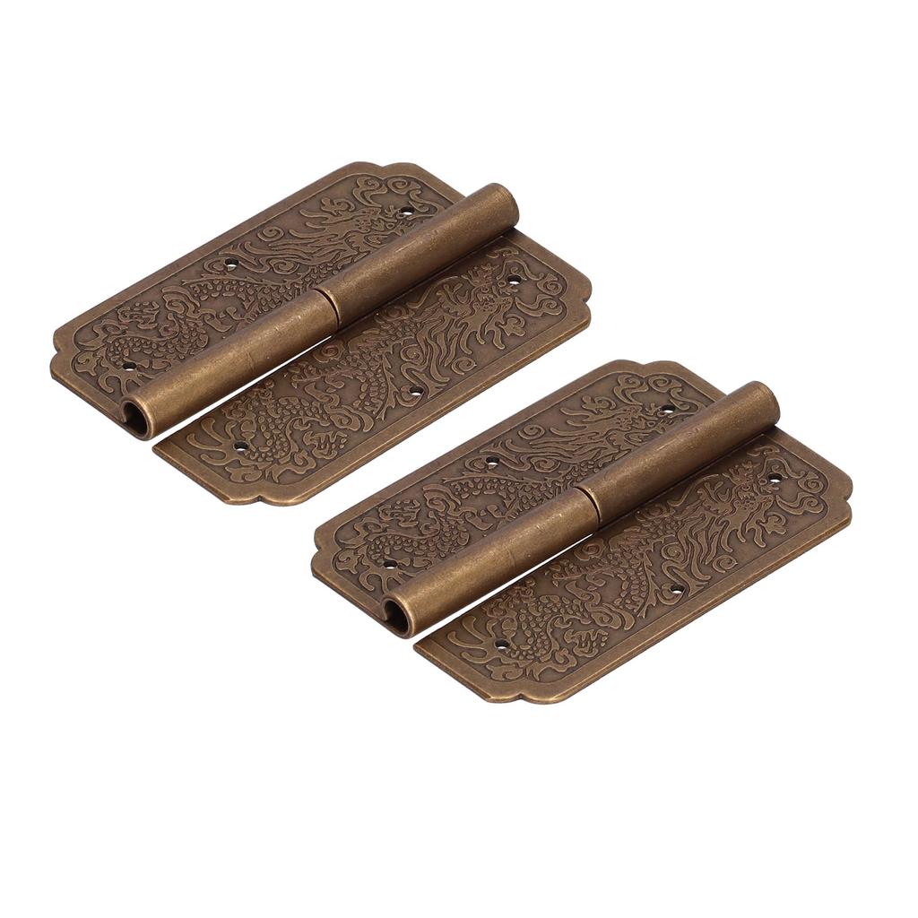 2er-Set Möbelband Retro Antik Messing Scharniere Beschläge für Schrank Schmuckkästchen