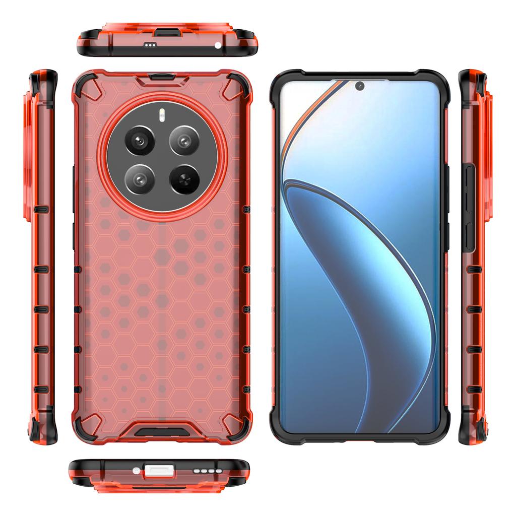 For Realme 12 Pro 5G/12 Pro+ 5G Case Honeycomb Design TPU+PC Smart Phone Cover