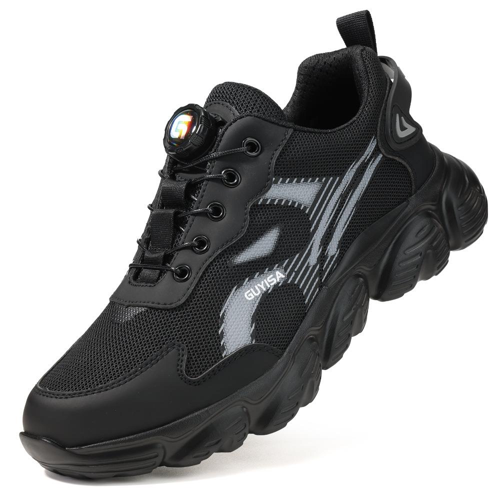 

Men s Safety Shoes Soled Male Sneakers Lightweight Breathable Working Shoes with Steel Toe Anti Smashing Anti Stabbing37-45 37