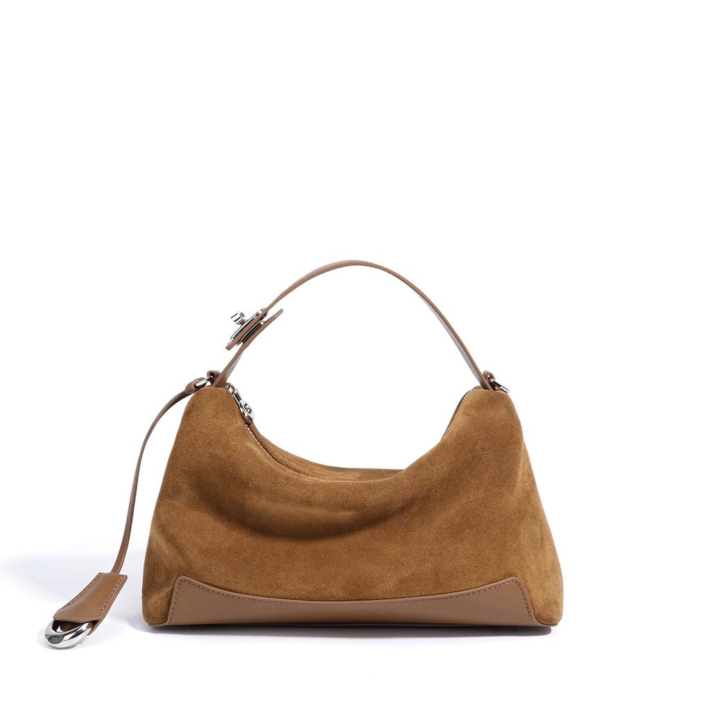 New Suede Simple and Versatile Commuter-style Shoulder Crossbody Bag Handbag High-end Classic Women's Bag