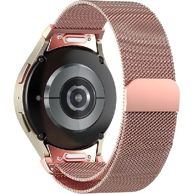Magnetic Metal Band for Samsung Galaxy Watch 7 6 5 4 FE 40mm 44mm/Galaxy 6 Classic 43mm 47mm/4 Classic 42mm 46mm/5 Pro 45mm,One Click Attachment,No