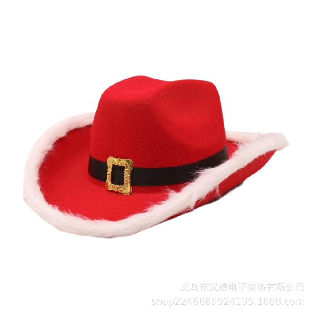 Stage Performance Stage Top Hat European and American Festivals Christmas High Top Warped Edge Cowboy Hat Simple Prop Hat