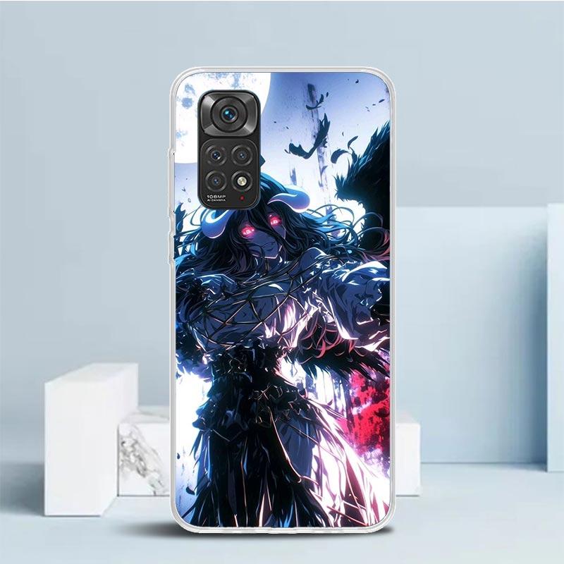 Albedo Overlord Anime Soft Cover for Xiaomi Redmi Note 15 14 13 12 Pro Plus Phone Case 14S 11S 11T 11E 10S 10 4G Pattern Shell R