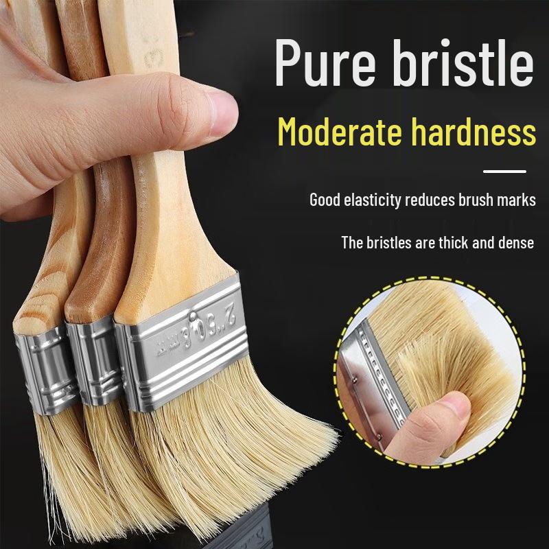Jundingying 2.5-inch Thickened Hog Bristle Paint Brush