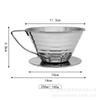 Stainless Steel Pour Over Coffee Filter Cup Dripper Home Office Manual Brewing 125ml 250ml