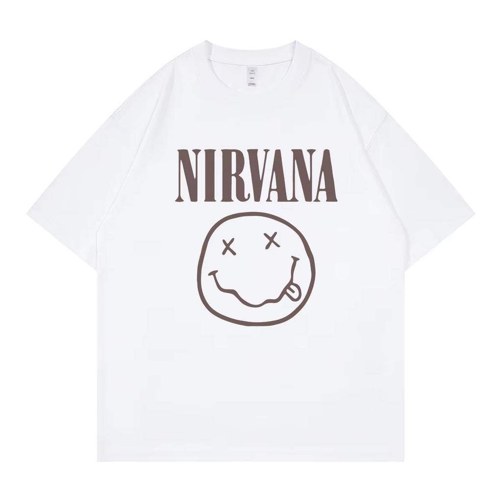 Mens Casual TShirt Retro Rock Emblem Graphic Print Short Sleeve Trendy Tee