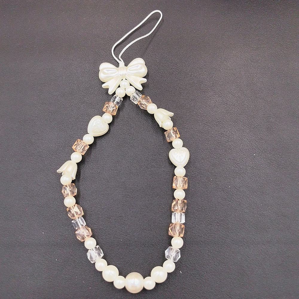 Butterfly Bead Necklace: Stylish Short Lanyard for Female Bag Accessory
