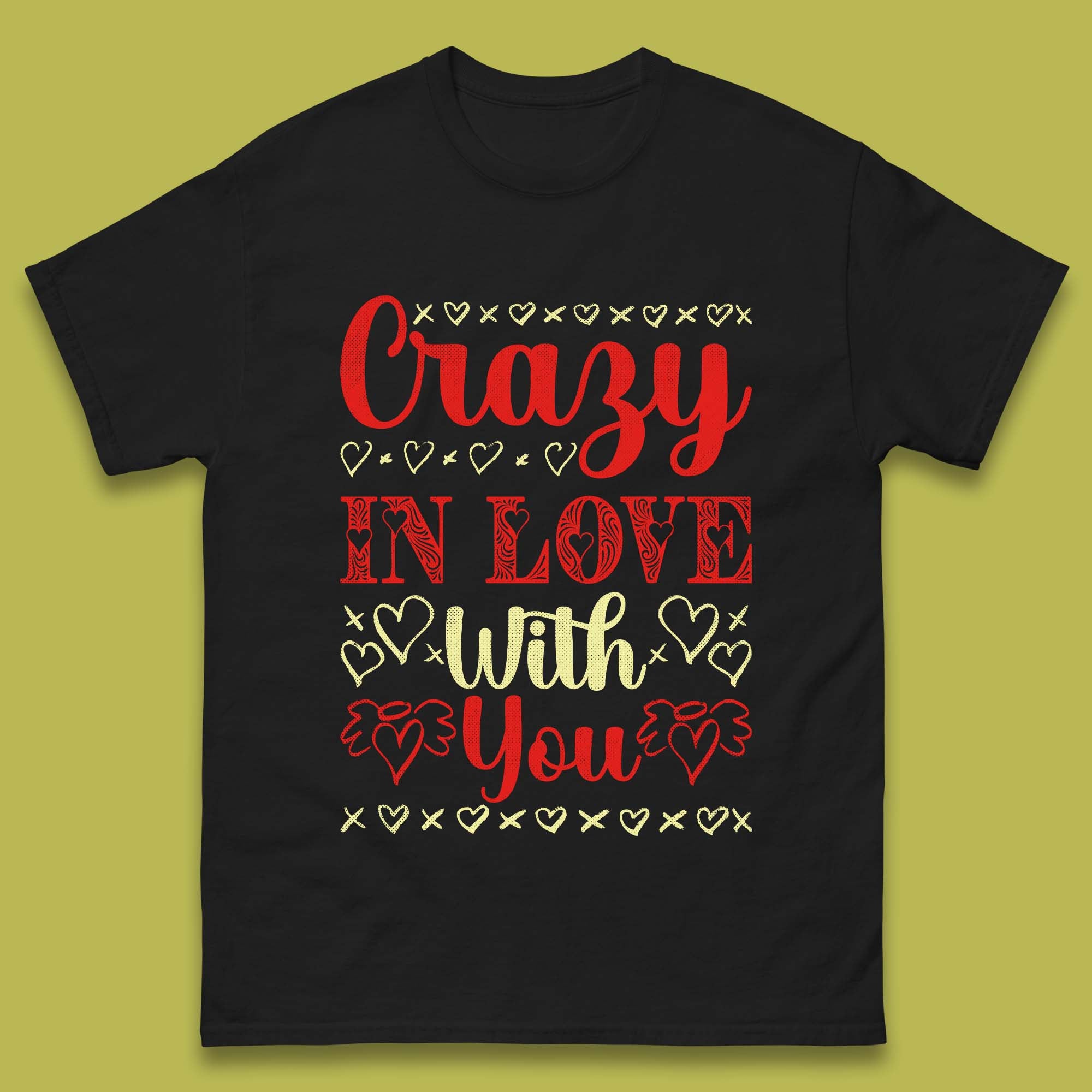 Crazy In Love With You Mens T-Shirt Womens Tops Tees M