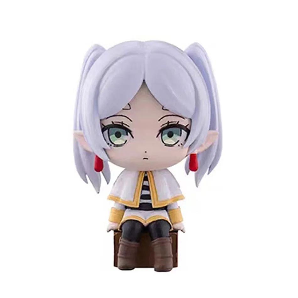 4pcs/set Frieren: Beyond Journey's End Anime Figure Sitting Fern Figures Frieren Noodle Stopper Figure Collection Model Toys