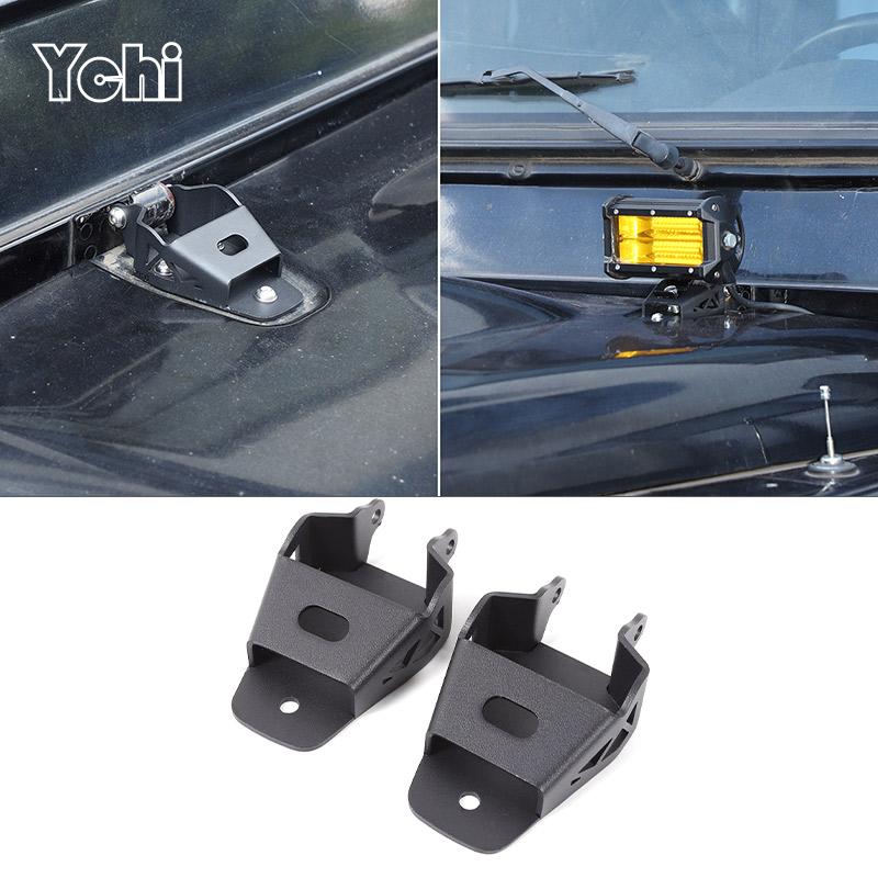 Car Led Light Bar Steel Bracket Light Holder Light Mounting Bracket Carbon Steel For Land Rover Defender 2004-2018 Accessories