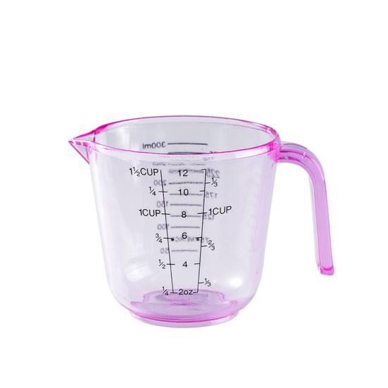 Clear Scale with Measuring Cup Handle Plastic Graduated Measuring Mugs for Kitchen