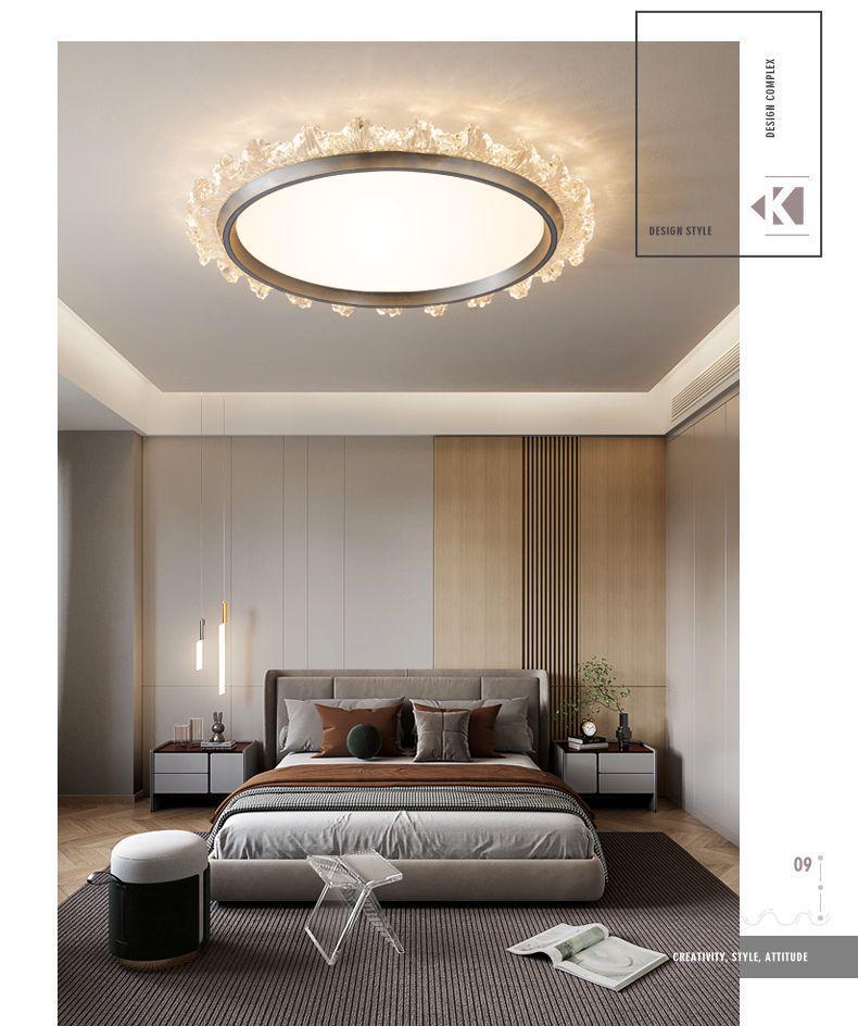 Modern Smart Bedroom Ceiling Light, Full Spectrum Eye-Care, Luxury Design