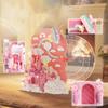 Idea Desk Calendar Building Bricks Princess Caste Butterfly Flower Mini Block Educational Toy With Light For Student Gifts