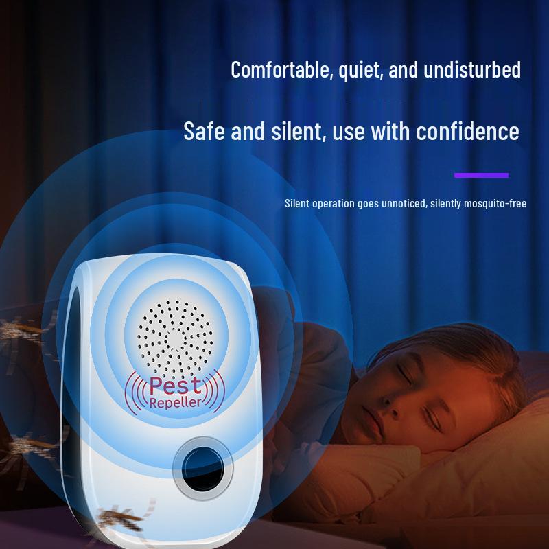 High-Power Dual-Speaker Ultrasonic Pest Repeller for Cats and Mice - Silent, Low Energy