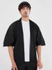 Men’s Loose Fit Pleated Five-Sleeve Jacket, Spring-Autumn, Plus Size, Japanese Style Dōha