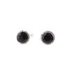 Natural Black Onyx Gemstone 925 Sterling Silver Handmade Jewelry Cufflinks 0.51" CL-3-17