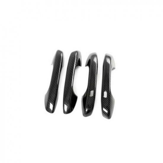 For KIA Sorento 2021-2024 Carbon Fiber 4PCS Exterior Door Handle Cover Trim