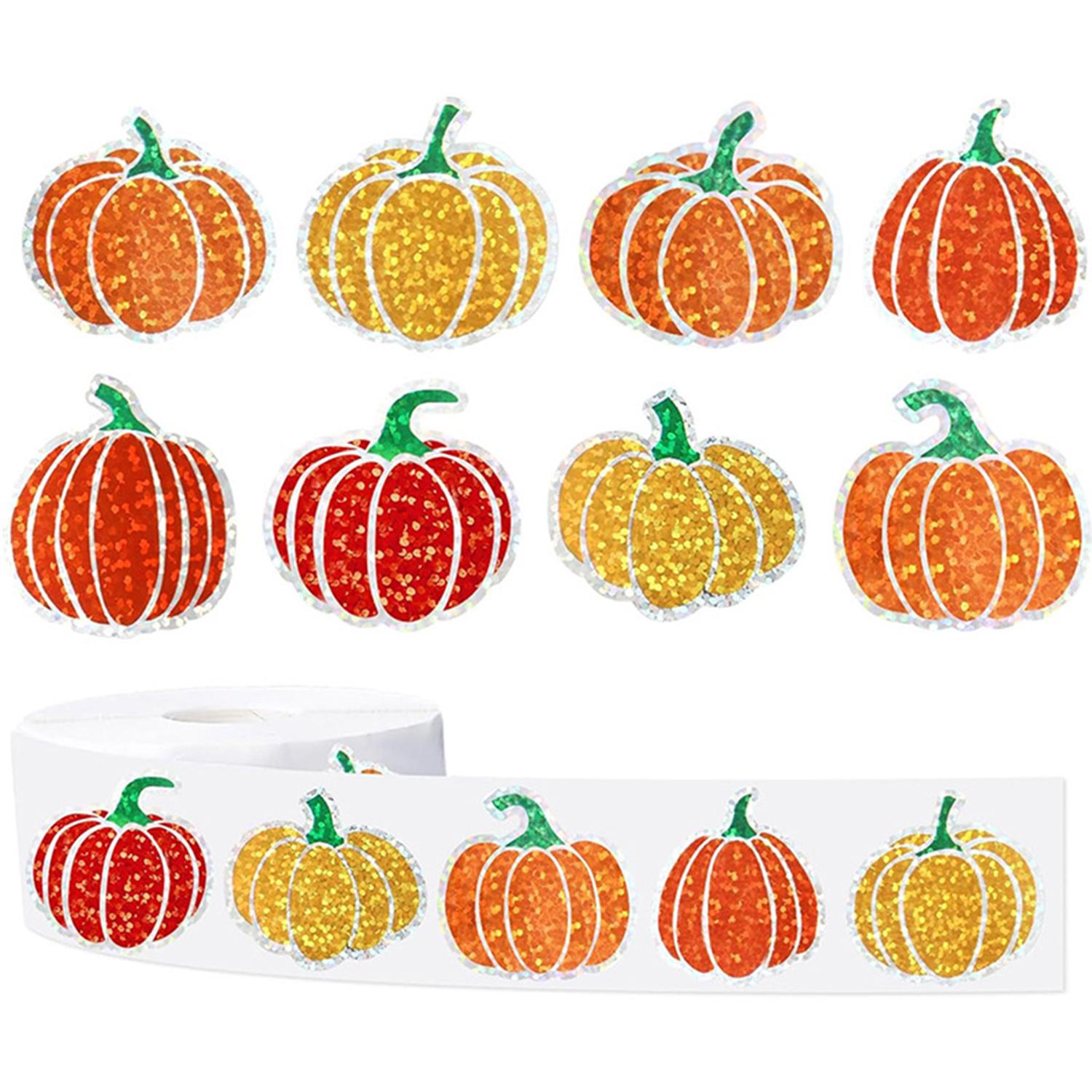 100-500pcs Pumpkin Halloween Stickers Party Halloween Gift Wrapping Label Scrapbook Cartoon Stationery Stickers