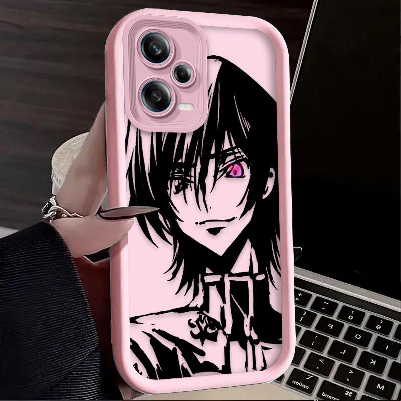 Anime CODE GEASS Lelouch Soft Case For Xiaomi Redmi Note 13 14 12 11 Pro Plus 5G 12S 11S 10S 10 9 Redmi 14C 13C 12C 12 4G A3 A3X