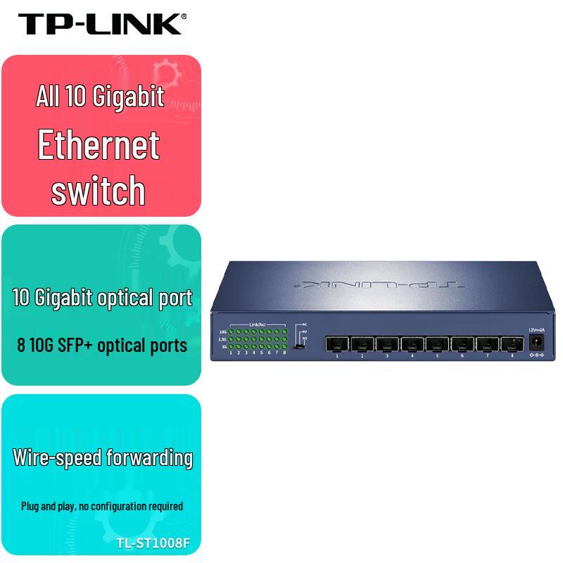 TP-LINK Gigabit and 10-Gigabit Fiber Optic Network Switches