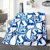 Schalke 04 Printed Flannel Blanket, soft throw for bedroom sofa, washable, Christmas present, great gift.