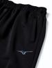 Mizuno Training Wear Warm-Up Pants, Standard, Moisture-Wicking, Quick-Drying, Unisex, Black/Castle Charcoal, Size XS, 32MD9125
