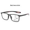 Progressive Multifocal Anti-Blue Light Photochromic Glasses for Near and Distance Reading, Suitable for Middle-Aged and Elderly.