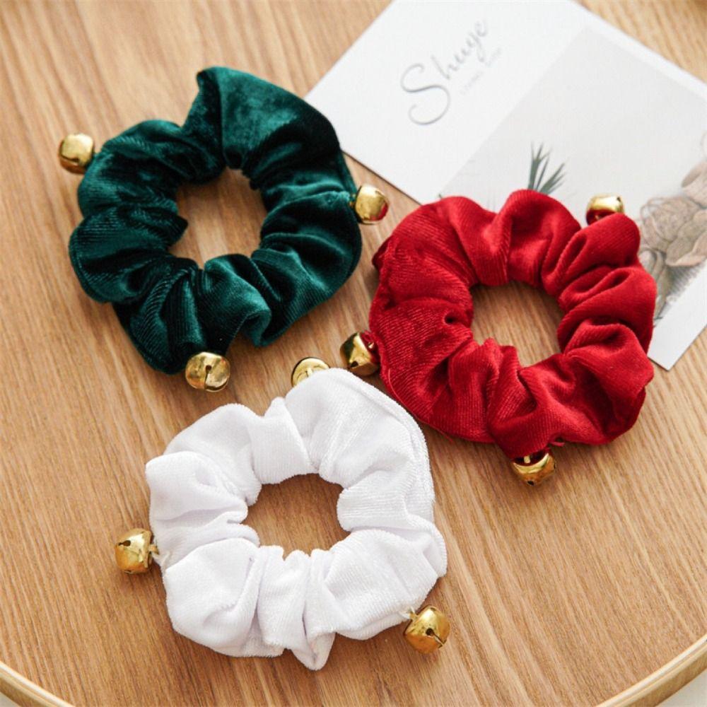 New Year Christmas Hair Rope Velvet Plush Women Hair Ring  Hair Accessories