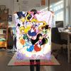 Japanischer Anime niedliches Cartoon-Thema Sailor Moon Tsukino Usagi Decke geeignet für Heimbetten, Sofabezüge, Büro-Nickerchen, Outdoor-Warme Decken O15