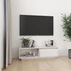 VidaXL TV Cabinet White 110x30x33.5 Cm Solid Pine Wood