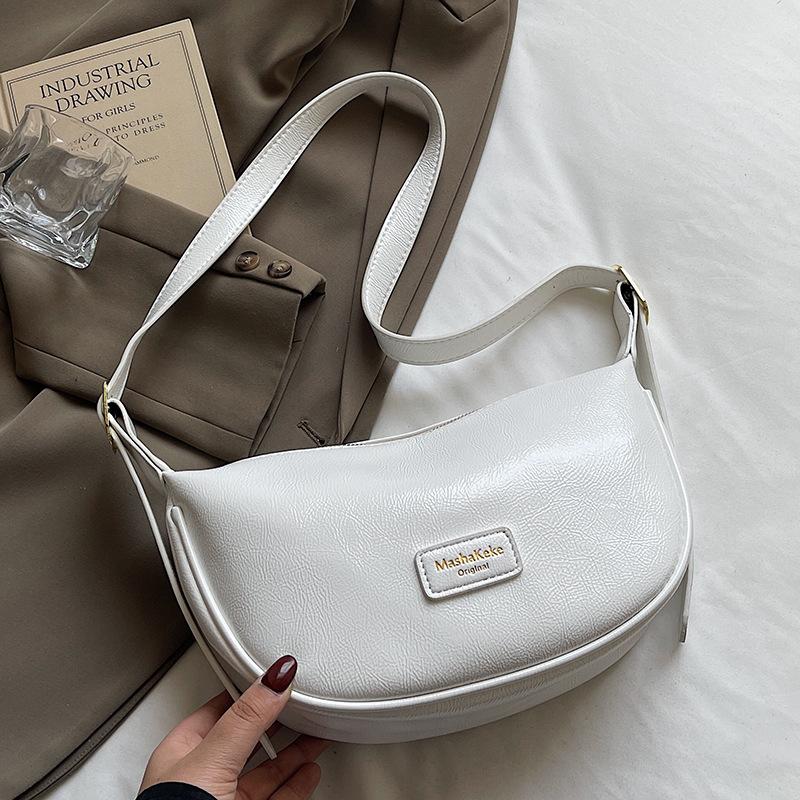 Stylish New High-quality Simple Soft Leather PU Tote Dumpling Bag Versatile Commuter Light Casual Messenger Women's Bag