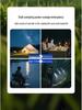Ultra-Bright Solar Rechargeable Waterproof Portable Floodlight for Outdoor Camping and Night Market Emergencies