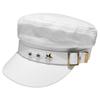 Women Extended Brim Beret Hat Flat Dome Star Decor Adjustable Newsboy Hat Outdoor Solid Color Painter Hat Streetwear