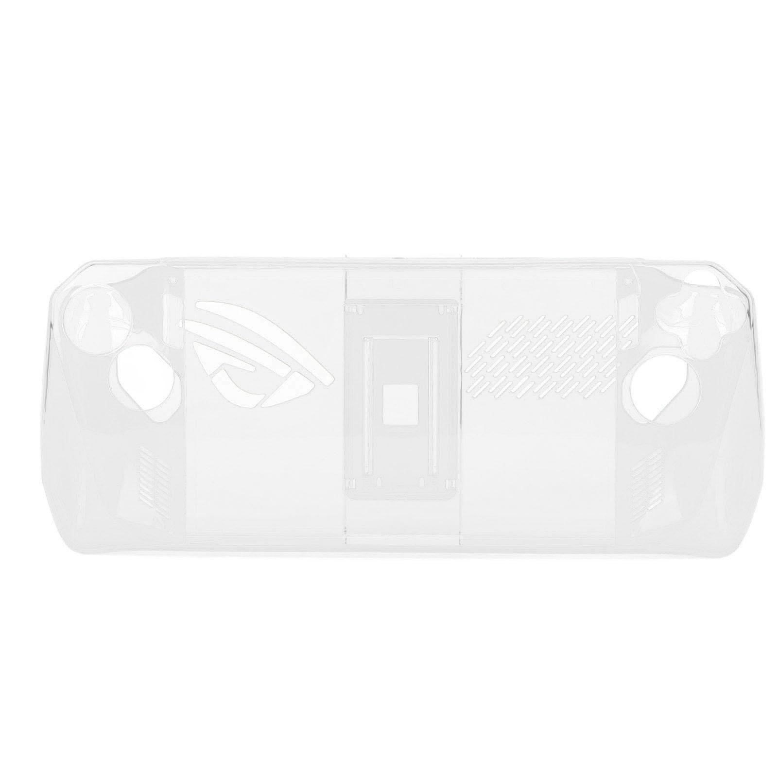 

Game Console Clear Case Shockproof Prevent Slip TPU Protective Cover with Bracket for ASUS ROG Ally Handheld 2023 прозрачный
