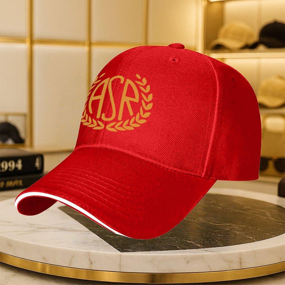Asr Brand Logo Printed Solid Color Minimalist Baseball Cap Unisex Outdoor Travel Party Hat