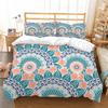 Bohemian Floral King Queen Duvet Cover Boho Mandala Cashew Flowers Bedding Set Exotic Tribe Style 2/3pcs Polyester Quilt Cover